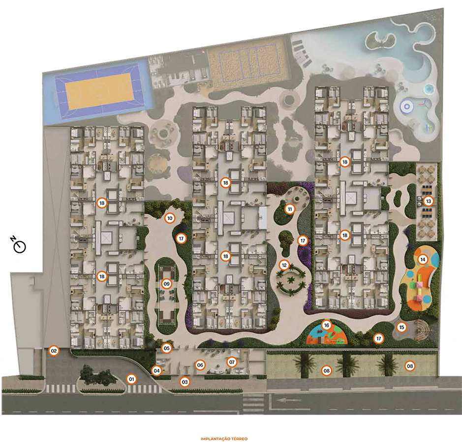 Planta de Implantação Pavimento Térreo